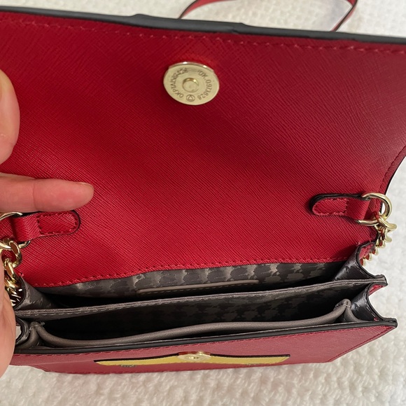 NWT KARL LAGERFELD PARIS Red Maybelle Camera NYC Taxi Mini Crossbody Bag - Picture 8 of 13